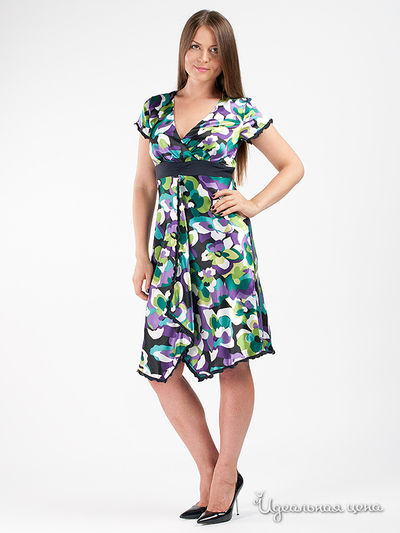 Платье Valeria Lux, цвет цвет зеленый / черный