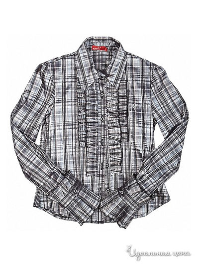 Блуза M&D school story, цвет принт клетка
