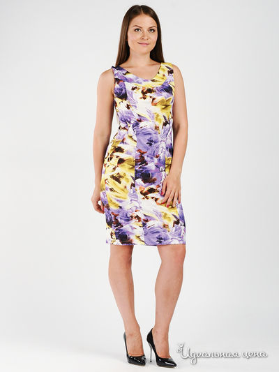 Платье Vito Design, цвет цвет фиолетовый / желтый