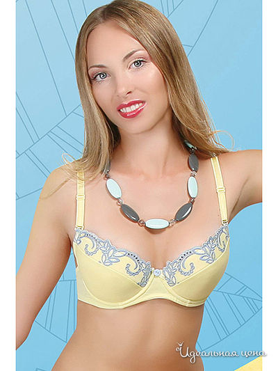 Бюстгальтер 6style, цвет цвет лимонный