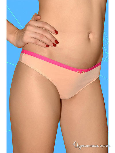 Трусы-стринги 6style, цвет цвет абрикосовый