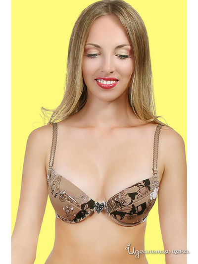 Бюстгальтер 6style, цвет цвет кофейный