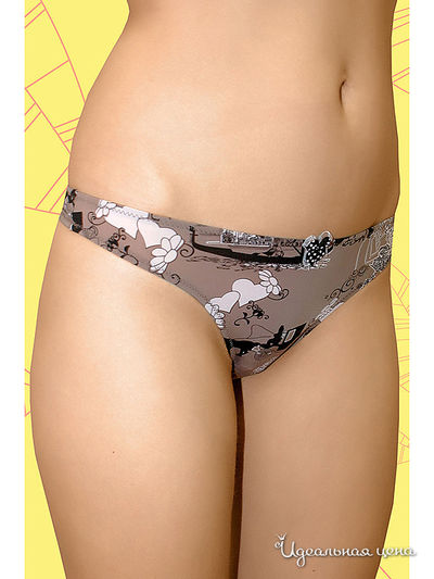 Трусы-стринги 6style, цвет цвет кофейный