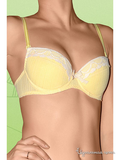 Бюстгальтер 6style, цвет цвет желтый