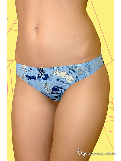 Трусы-стринги 6style, цвет цвет голубой