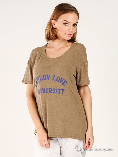 Футболка Serguei Teplov, цвет цвет бежевый