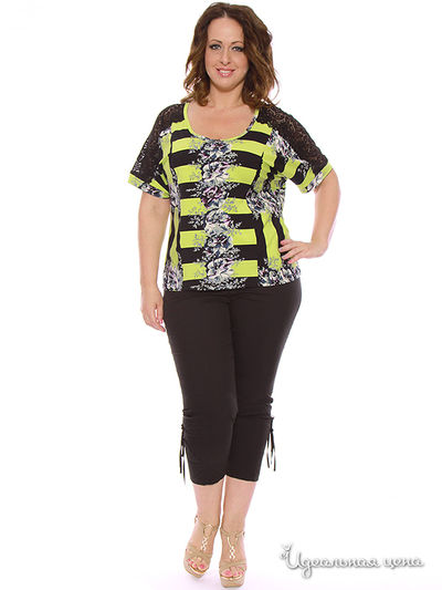 Блуза SVESTA, цвет цвет салатовый / черный