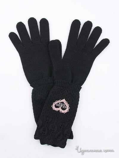 Женские перчатки Guess, цвет цвет матово-черный