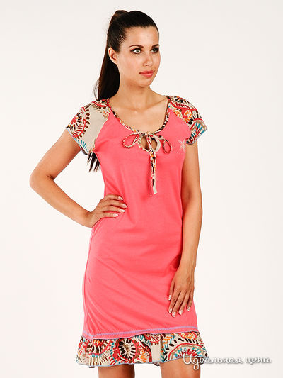 Платье Pinky Style, цвет цвет коралловый