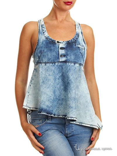 Топ Diesel, цвет цвет голубой