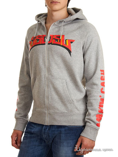 Толстовка Diesel, цвет цвет светло-серый