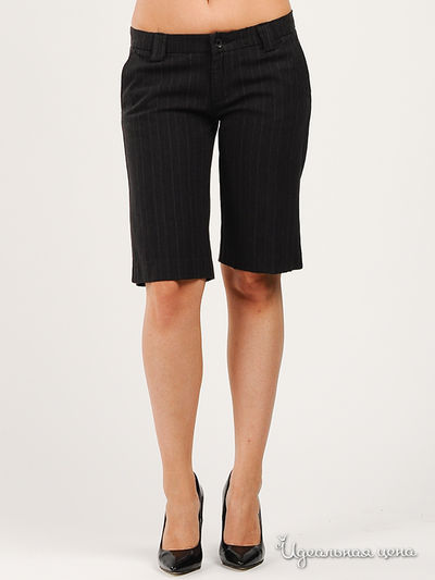 Шорты yes!mis, цвет цвет темно-серый / полоска