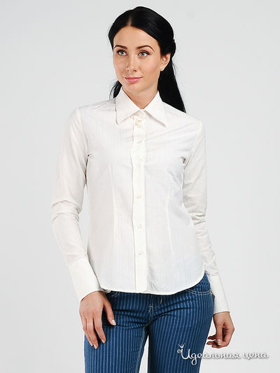 Рубашка yes!mis, цвет цвет белый / полоска