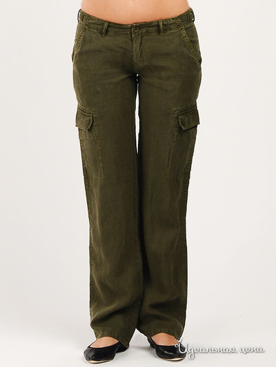 Брюки yes!mis, цвет цвет хаки