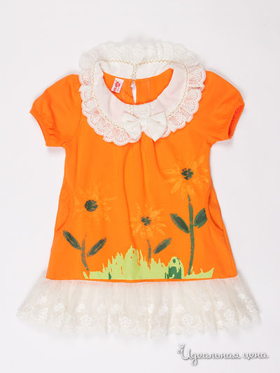 Платье Coco&Wawa, цвет цвет оранжевый
