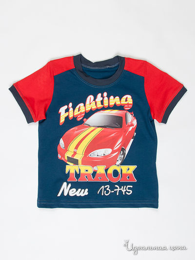 Футболка Figaro, цвет цвет синий / красный