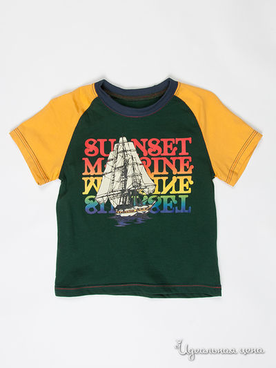 Футболка Figaro, цвет цвет зеленый