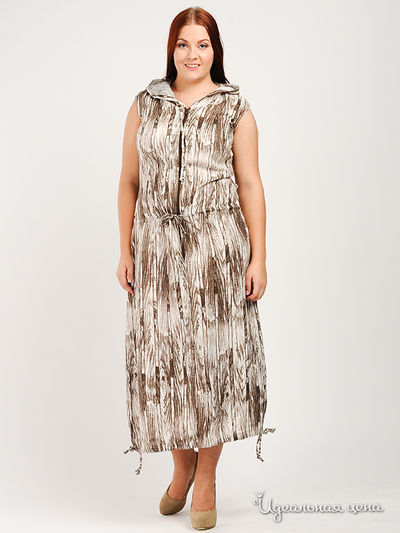 Платье Top Design, цвет цвет бежевый