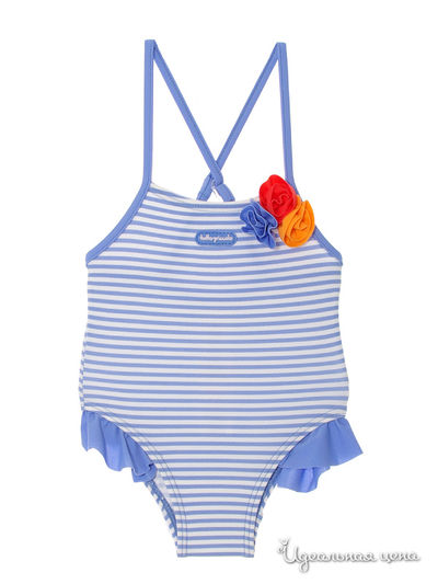Купальник Tutto piccolo, цвет цвет белый / голубая полоска