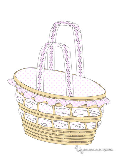 Сумка Tutto piccolo, цвет цвет белый / розовый горошек