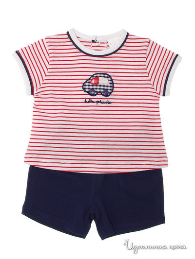 Комплект Tutto piccolo, цвет цвет белый / красная полоска / синий