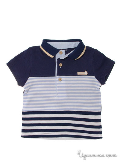Поло Tutto piccolo, цвет цвет синий / голубая полоска