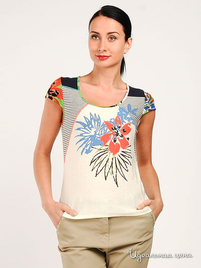 Футболка Evalinka, цвет цвет белый