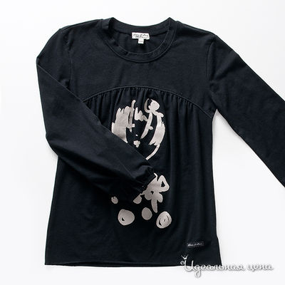 Футболка Eliane et Lena, цвет цвет темно-синий / белый