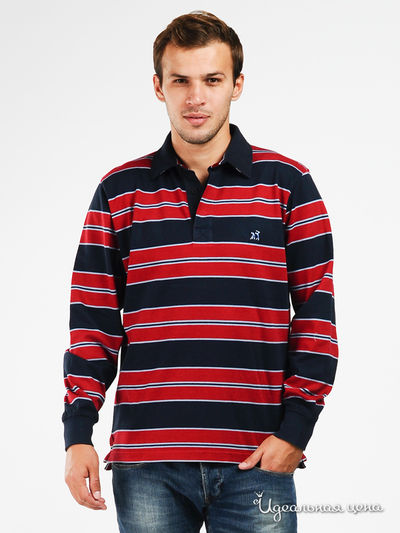 Поло Jezequel, цвет цвет темно-синий / красный