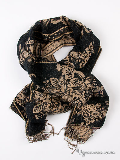 Палантин Star Rise, цвет цвет черно-бежевый