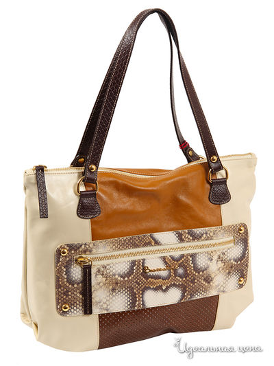 Сумка BRACCIALINI, цвет цвет бежевый