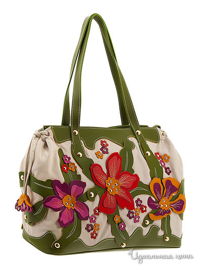 Сумка BRACCIALINI, цвет цвет зеленый