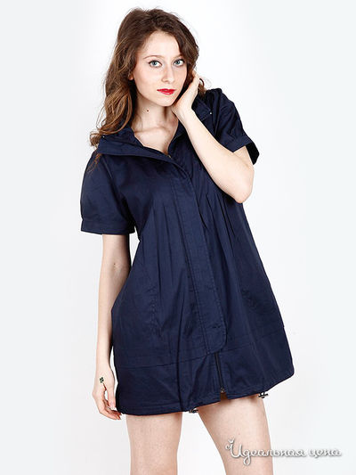 Плащ Burbberry, цвет цвет темно-синий