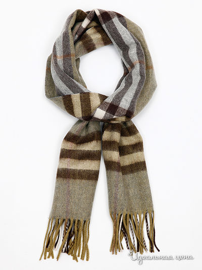 Шарф Burbberry, цвет цвет серый / бежевый
