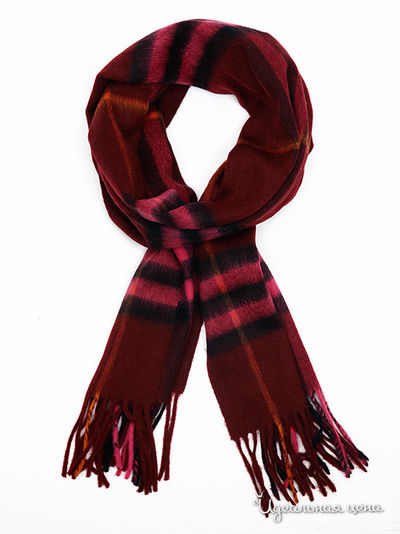 Шарф Burbberry, цвет цвет бордовый