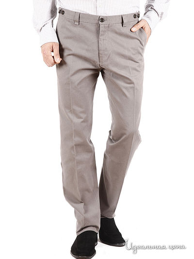 Брюки Burbberry, цвет цвет светло-серый