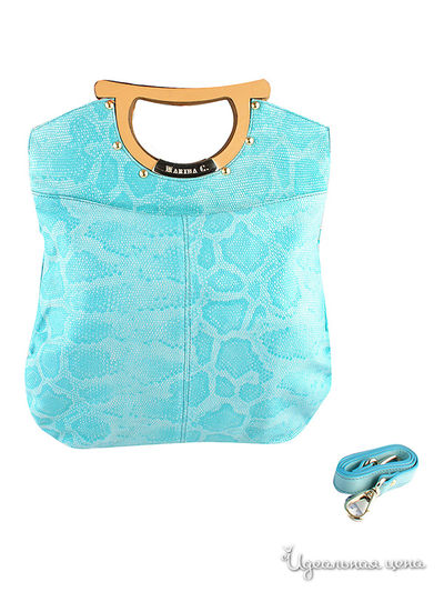 Сумка Marina Creazioni, цвет цвет бирюзовый