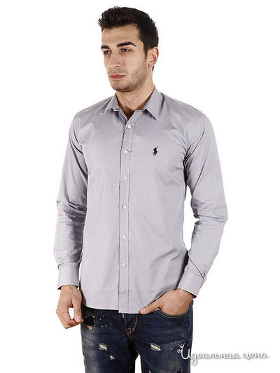 Рубашка Ralph Lauren, цвет цвет серый