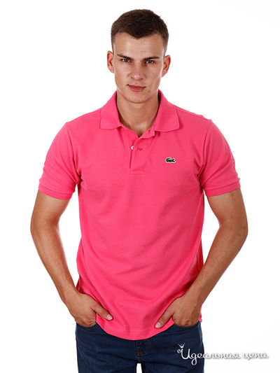 Поло Lacoste, цвет цвет розовый
