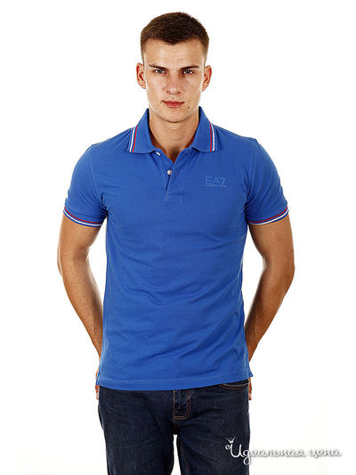 Поло Armani, цвет цвет синий