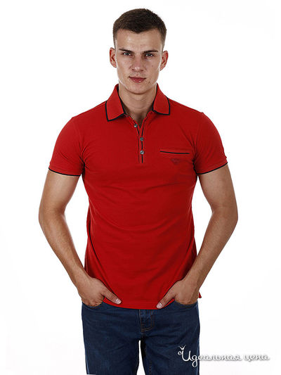 Поло Armani, цвет цвет красный