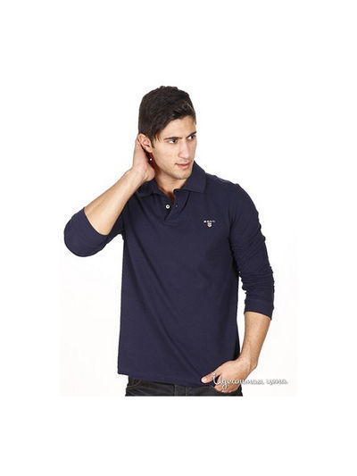 Поло Gant, цвет цвет темно-синий