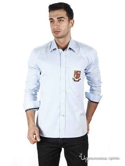 Рубашка Gant, цвет цвет светло-голубой