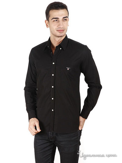 Рубашка Gant, цвет цвет черный