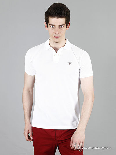 Футболка-поло Gant, цвет цвет белый