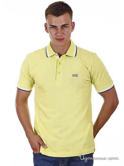 Футболка-поло Hugo Boss, цвет цвет желтый