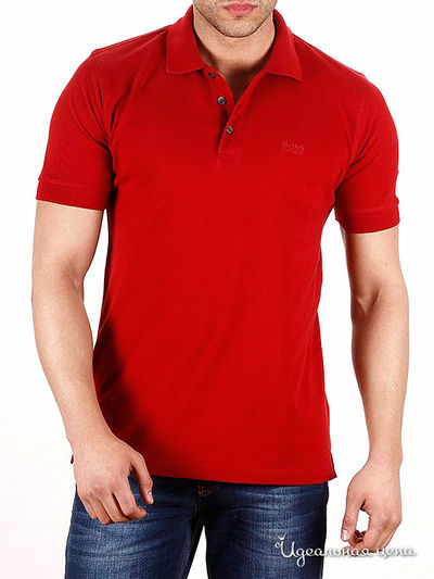 Футболка-поло Hugo Boss, цвет цвет красный