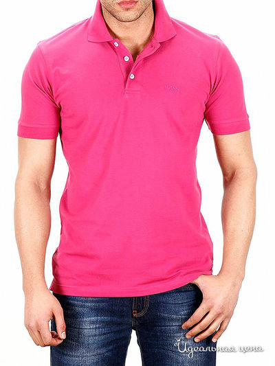 Футболка-поло Hugo Boss, цвет цвет фуксия