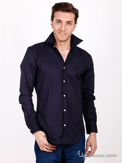 Рубашка Hugo Boss, цвет цвет темно-синий