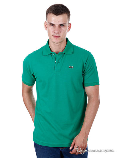 Поло Lacoste, цвет цвет зеленый